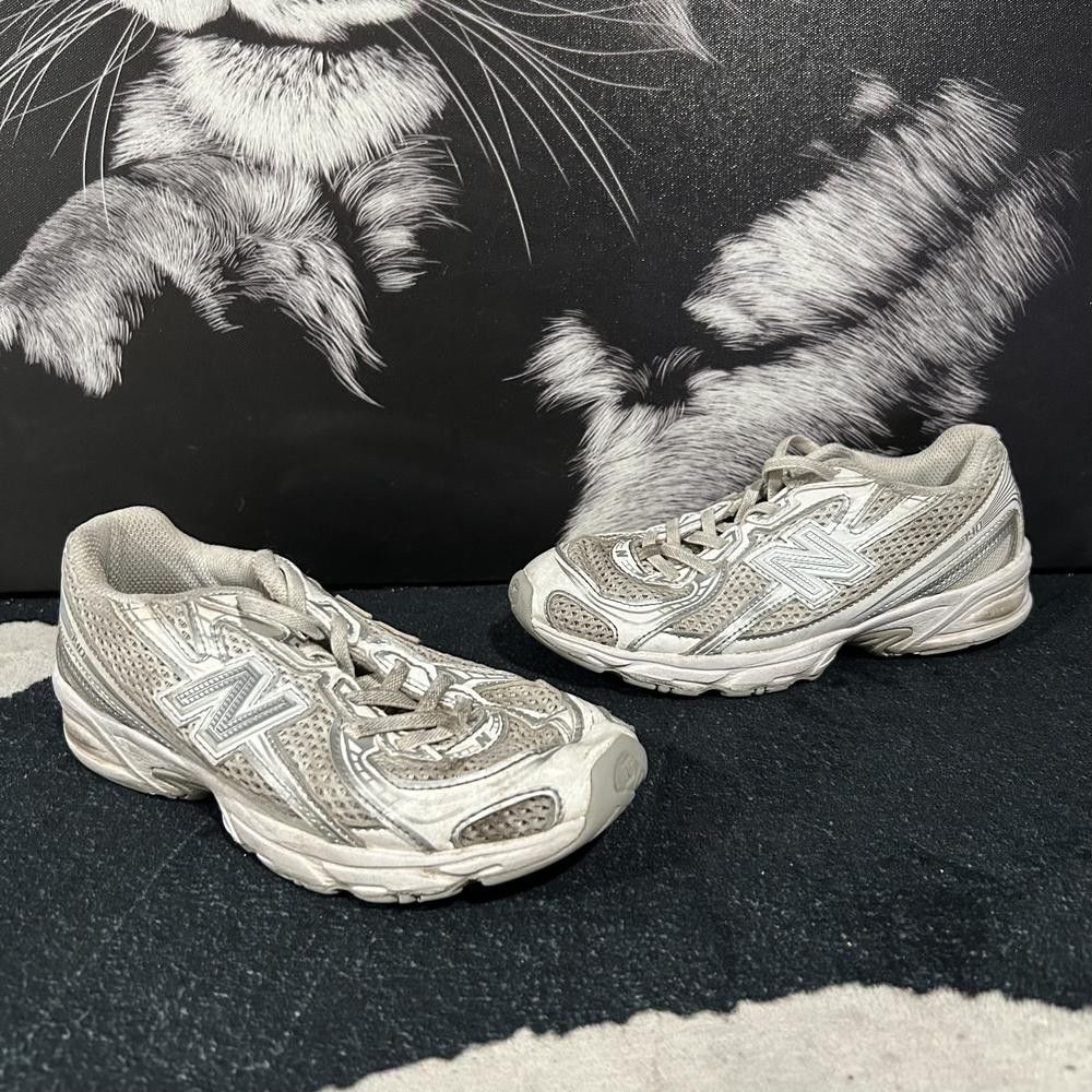 New Balance 740 PZ740WM Athletic Sneaker Shoes Unisex Kids 1M Gray Mesh Trainer